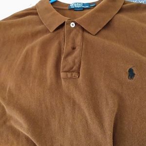 Men's Chocolate Brown S/Sleeve Polo RL